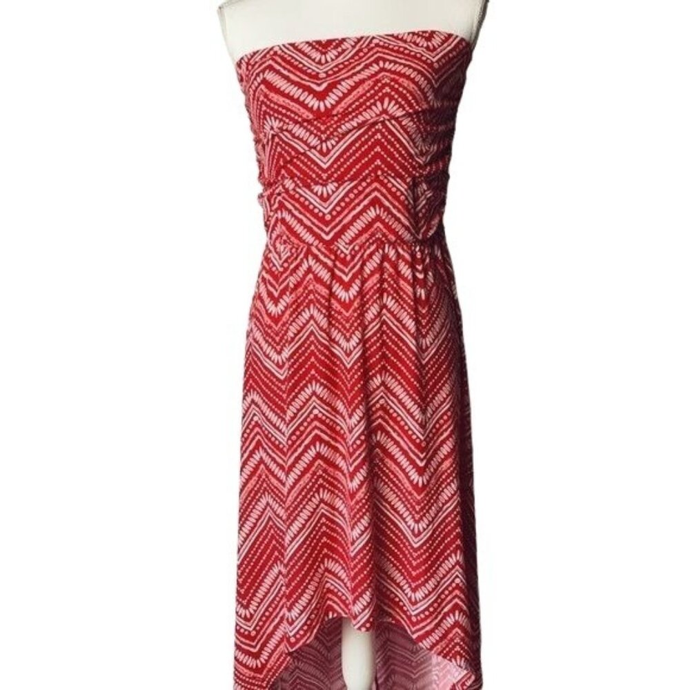 Strapless High-Low Maxi Dress Size L